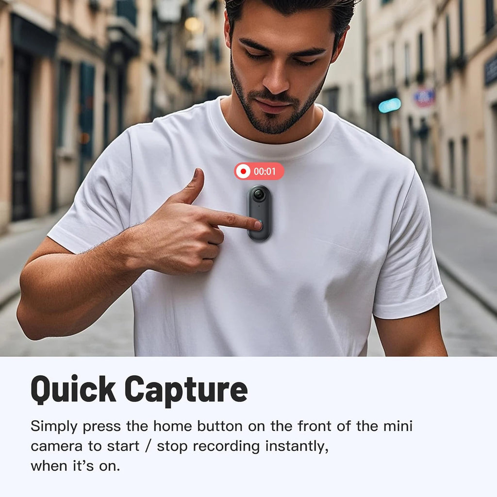 Vlogging Cam Mini Small Action Camera Sport DV Magnetic Smart WIFI Pocket Camera
