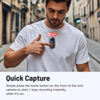 Vlogging Cam Mini Small Action Camera Sport DV Magnetic Smart WIFI Pocket Camera