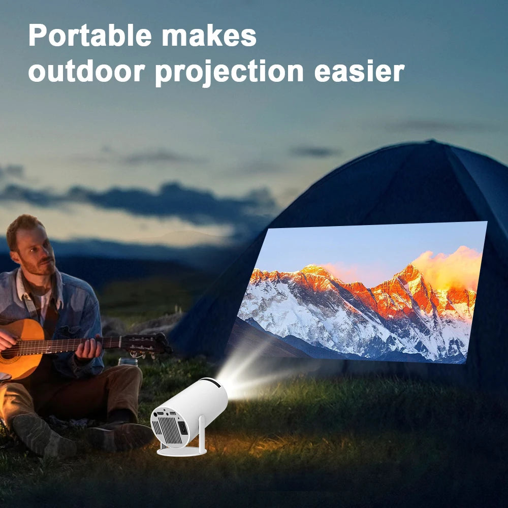 Yinzam New HY300 Pro Android 12 Projector, Home Video 1080p Projector With 2GB RAM 16GB ROM 260 ANSI Lux HY 300 Plus Proyector
