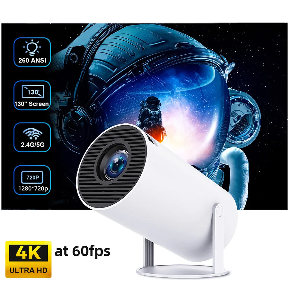 Yinzam New HY300 Pro Android 12 Projector, Home Video 1080p Projector With 2GB RAM 16GB ROM 260 ANSI Lux HY 300 Plus Proyector