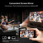 Yinzam New HY300 Pro Android 12 Projector, Home Video 1080p Projector With 2GB RAM 16GB ROM 260 ANSI Lux HY 300 Plus Proyector